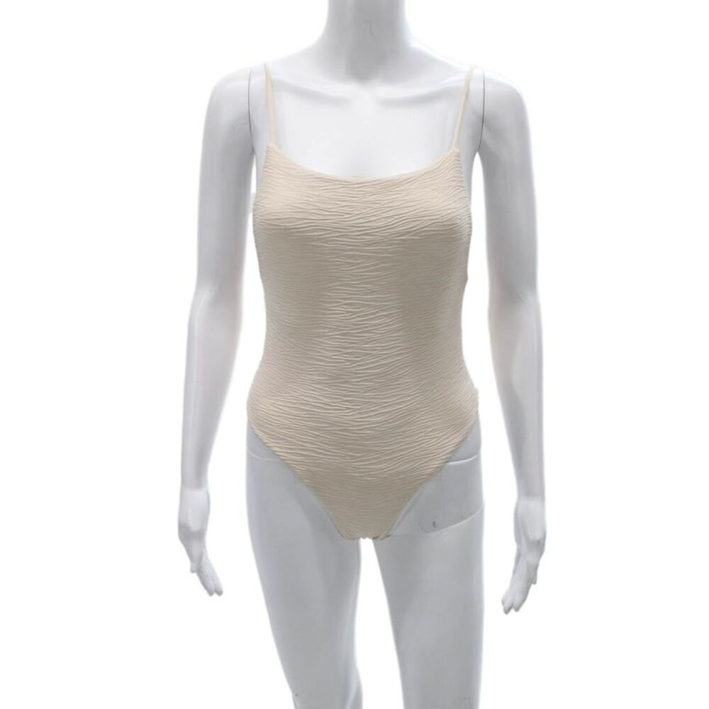 Nonchalant Label Women One Piece Swimsuit Beige Size S